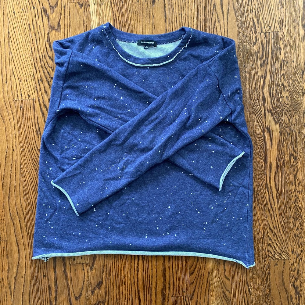 Paint Splatter Blue Sweatshirt 525 America